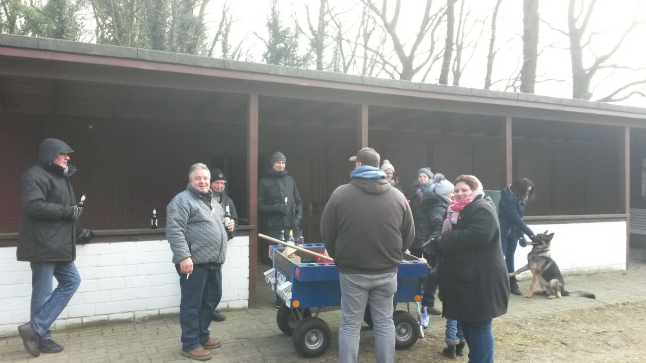 Bosseln 2018 – gemeinsame Rast